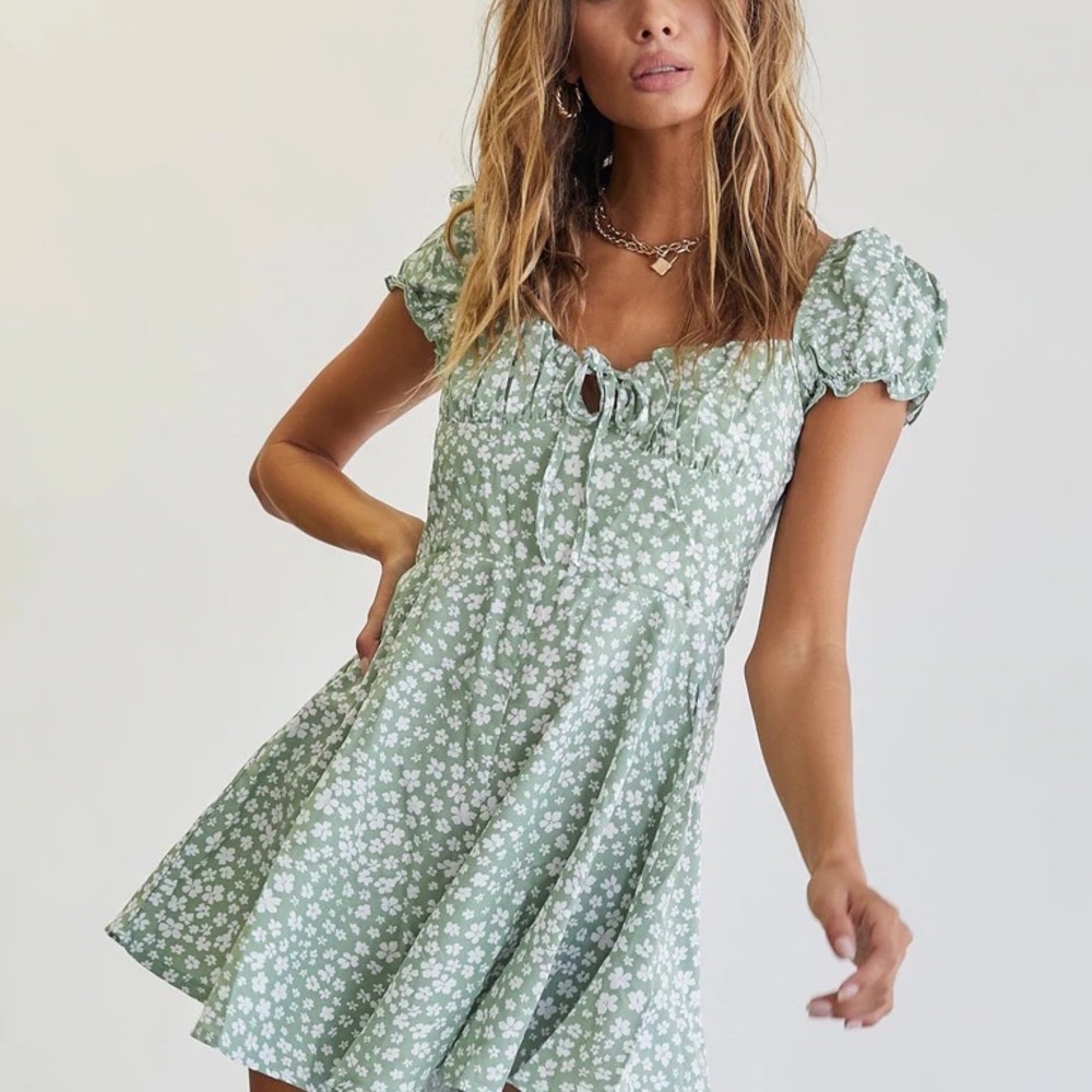 Princess Polly | Finley Romper Green
